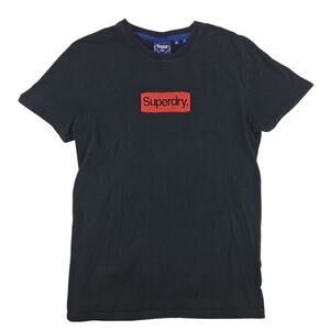 SuperDry | Black T-shirt with Fuzzy Wuzzy Logo | Size Small